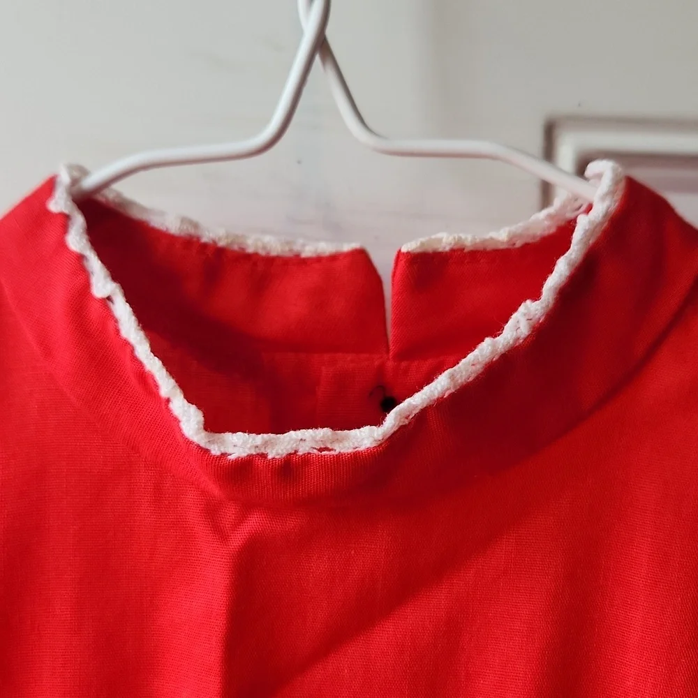 Vintage Polly Flinders Dress Color Red - Picture 4 of 7